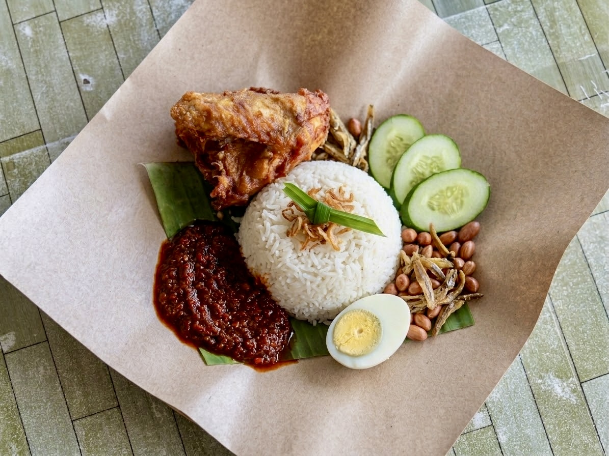 Nasi Lemak Ayam Berempah